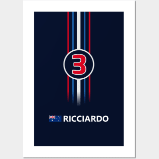 F1 2016 - #3 Ricciardo [classic version] Posters and Art